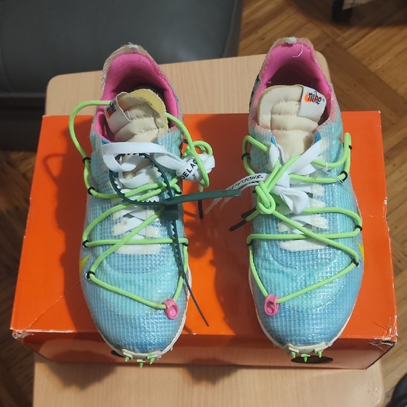 Nike Women's Sneakers - Blue and Green
